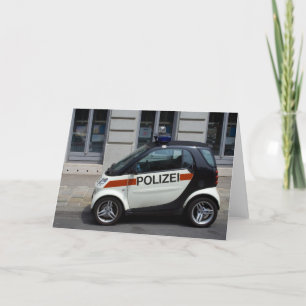 smart Police Car Card