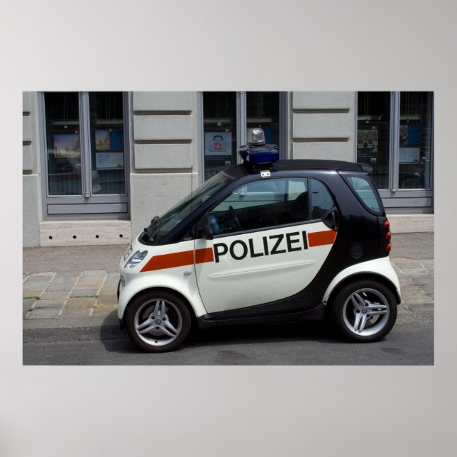 smart Police Car Poster (Front)