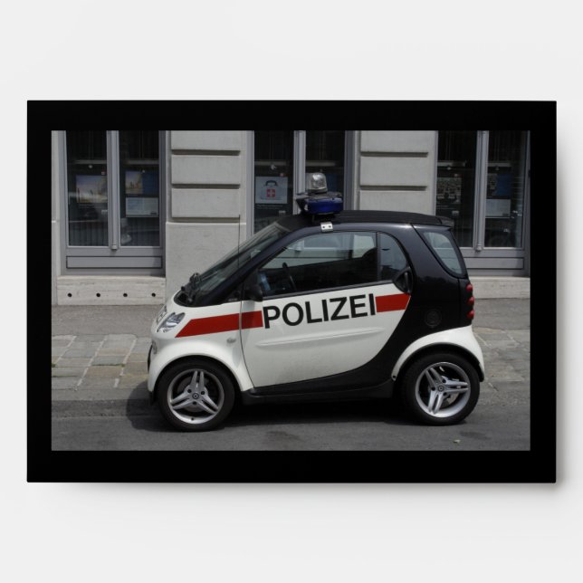 Smart Polizei Auto Envelopes (Front)