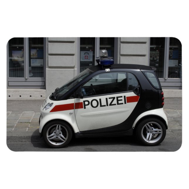 Smart Polizei Auto Magnet (Horizontal)