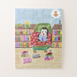 Smart reading penguin puzzle