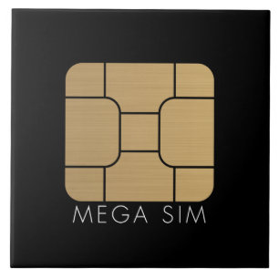 Smart SIM Card mega format Ceramic Tile