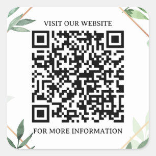 Smart Square: Business QR Code Sticker