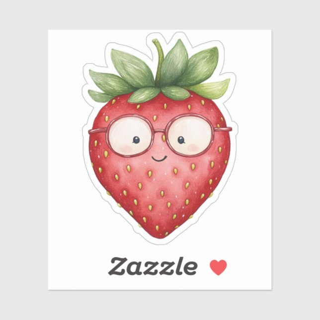 Smart Strawberry Sticker (Sheet)
