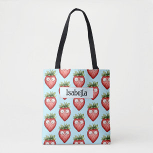 Smart Strawberry Tote Bag