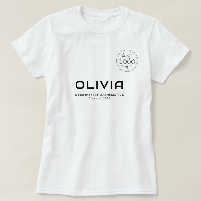 Smart Style Academic Tee with Informative Print (Design Front)