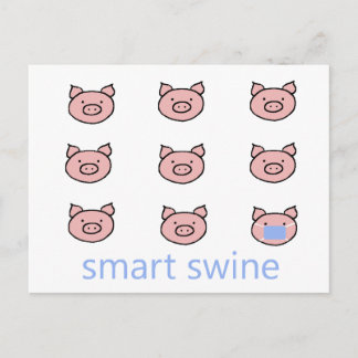 Smart Swine Postcard