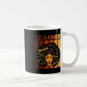 Smart Teacher Afro Love African American Women Coffee Mug