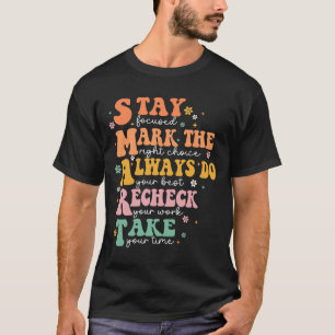Smart Test Day Squad Funny Student Teacher Testing T-Shirt