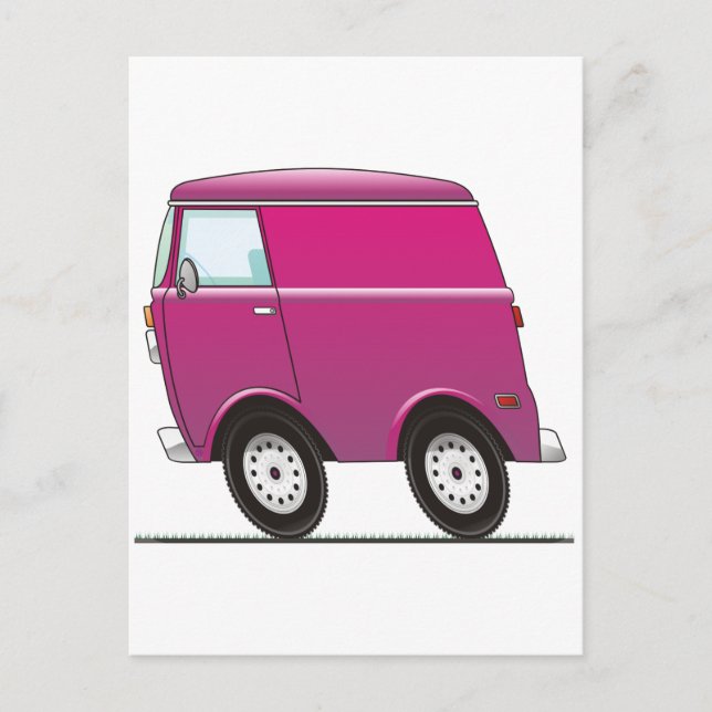 Smart Van Pink Postcard (Front)