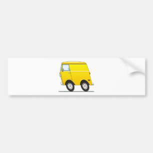 Smart Van Yellow Bumper Sticker