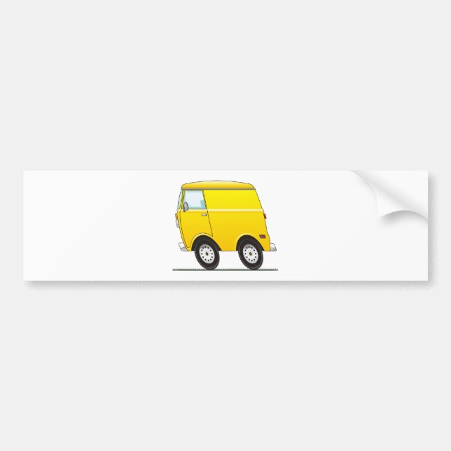 Smart Van Yellow Bumper Sticker (Front)