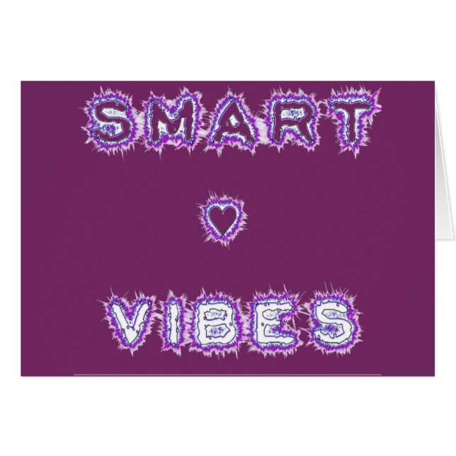 Smart Vibes Quote Text Art Design (Front Horizontal)