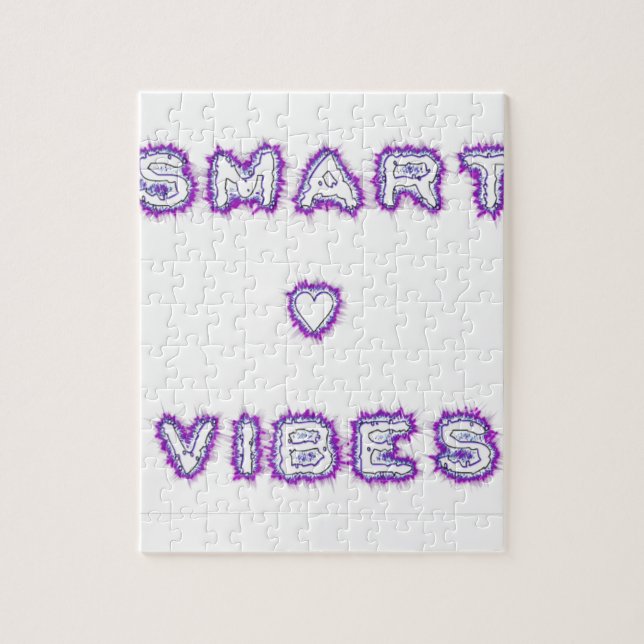 Smart Vibes Quote Text Art Design Jigsaw Puzzle (Vertical)