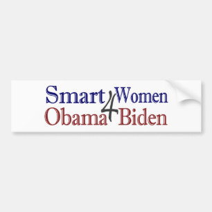 Smart Women for Obama Biden Bumper Sticker