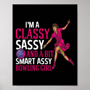 Smart Y Bowling Girl For Cly Bowler Bowling Women Poster
