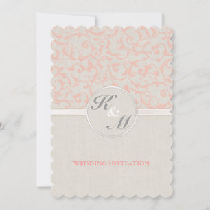 SmartElegance Coral Wedding Invitation (P)