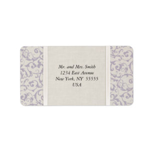 SmartElegance lavender Wedding Collection Label