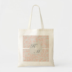 SmartElegance linen & Coral Tote Bag