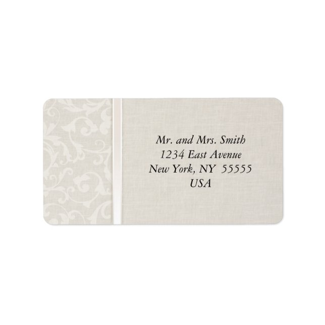 SmartElegance Natural Wedding Collection Label (Front)