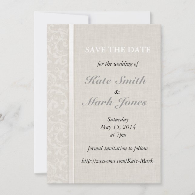 SmartElegance Natural Wedding Collection Save The Date (Front)