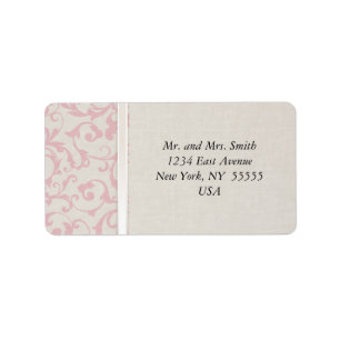 SmartElegance Pink Wedding Collection Label
