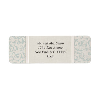 SmartElegance SeaSpray Wedding Collection Return Address Label