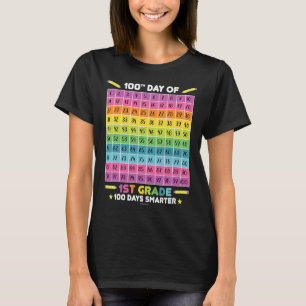 Smarter 100th Day Of School 1st Grade Student Teac T-Shirt