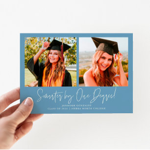 Smarter By One Degree Denim Blue Grad Multi Photo Announcement