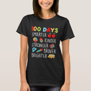 Smarter Kinder Stronger 100 Days Of School 1 T-Shirt