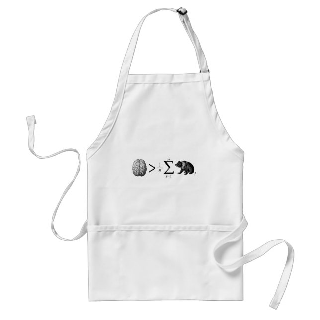 Smarter Than The Average Bear Standard Apron (Front)