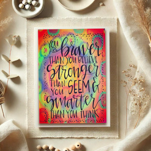 Smarter Than You Think Fun Graduation Colourful Card