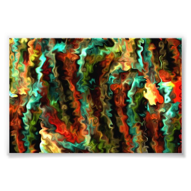 Smarter Wavy Abstract Modern Art 1.5 Photo Print (Front)
