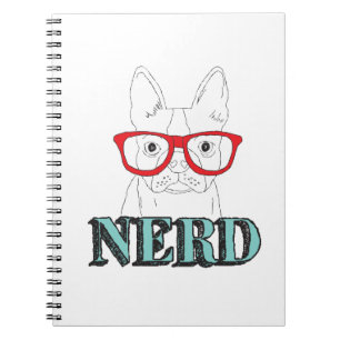 Smartest Boston Terrier Black and White Cute Puppy Notebook