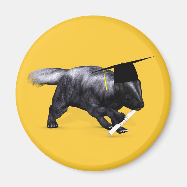 Smartest Skunk Of Campus Magnet (Front)