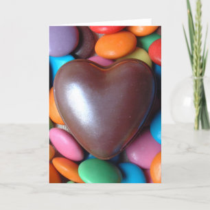 Smartie heart holiday card