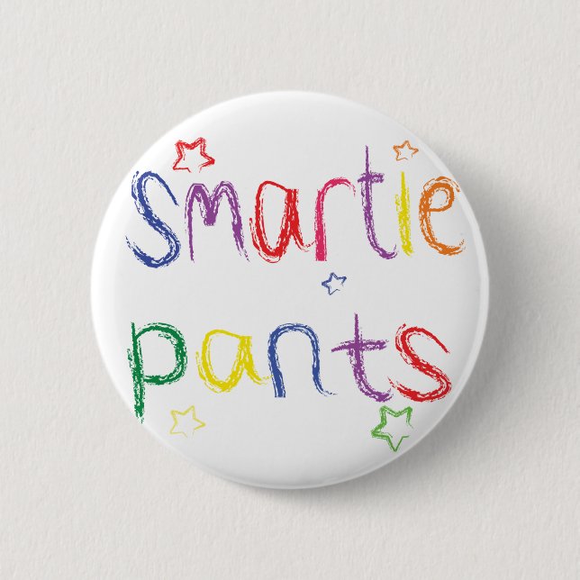 Smartie Pants fun congratulations 6 Cm Round Badge (Front)
