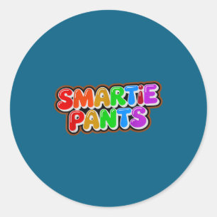 Smartie Pants Squad Smarty Educational Classic Round Sticker