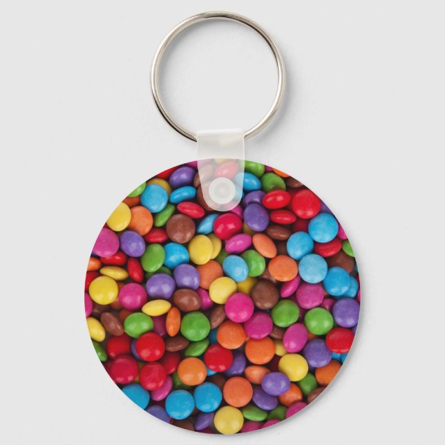 Smarties Multicoloured Sweets Key Ring (Front)
