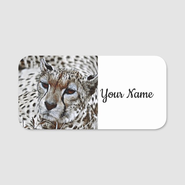 SmartMix Animal- Cheetah  2 Name Tag (Front)
