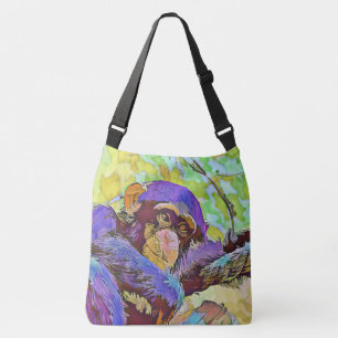 smartmix animal - chimpanzee 3 crossbody bag