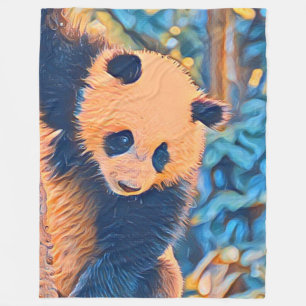 smartmix animal- panda fleece blanket
