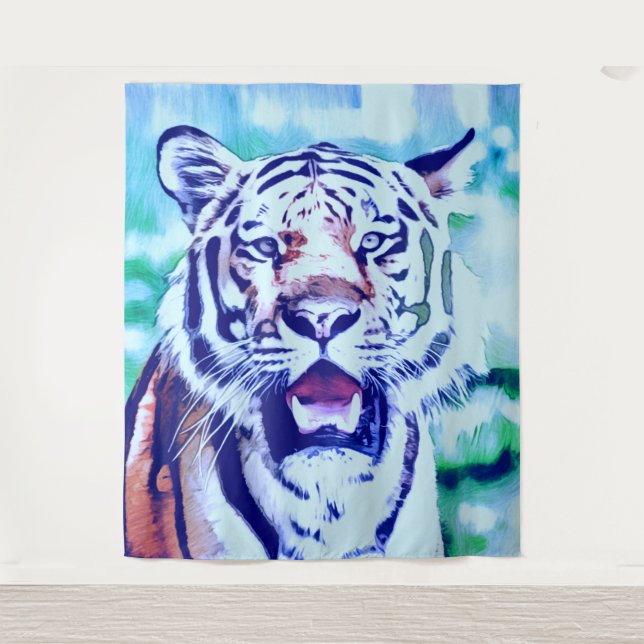 smartmix animal- tiger 2 tapestry (Front)