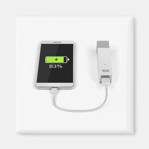 Smartphone charging with power bank magnet