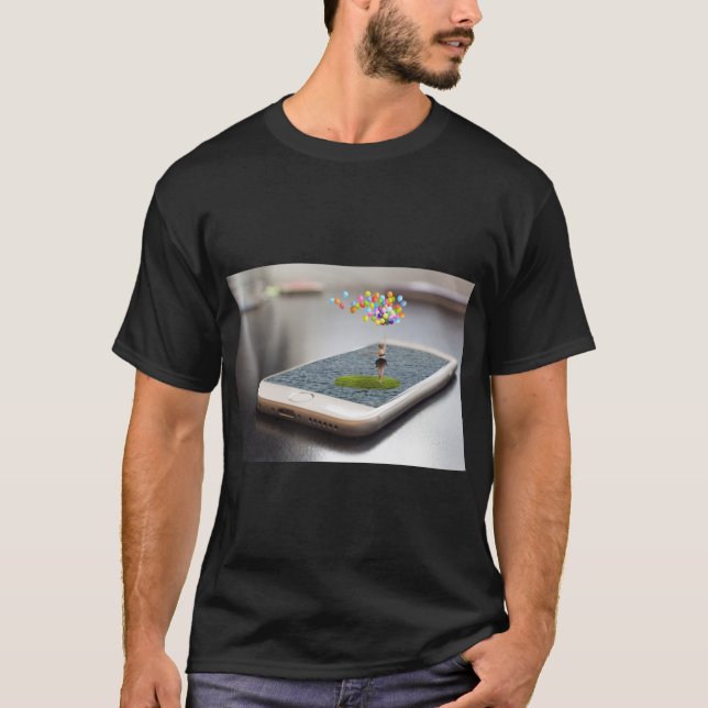 Smartphone Composing Art T-Shirt (Front)