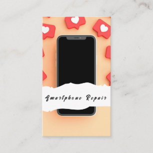 Smartphone Mobile Phone Repair Business Cards