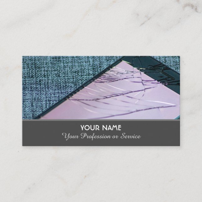 Smartphone repair specialist services business car card (Front)