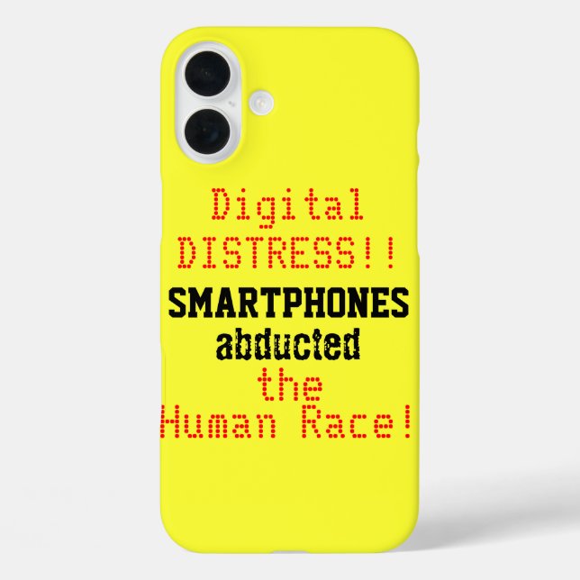 Smartphones Abducted the Human Race Digital Fun Case-Mate iPhone Case (Back)