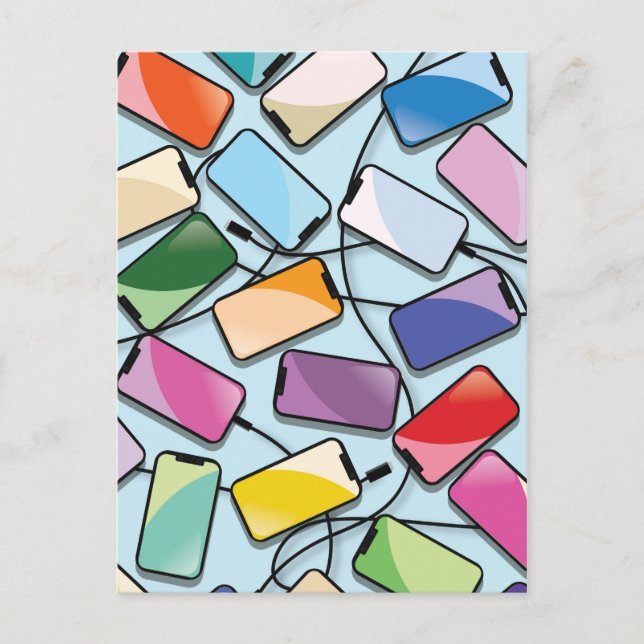 Smartphones with a notch postcard (Front)