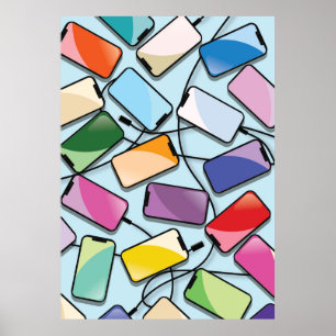 Smartphones with a notch poster